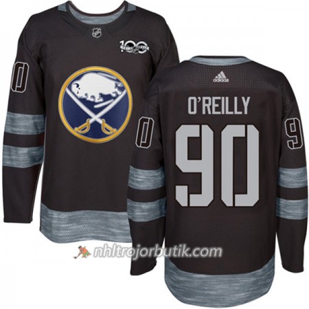 Män Ishockey Buffalo Sabres Tröja Ryan OReilly 90 1917-2017 100th Anniversary Adidas Svart Authentic